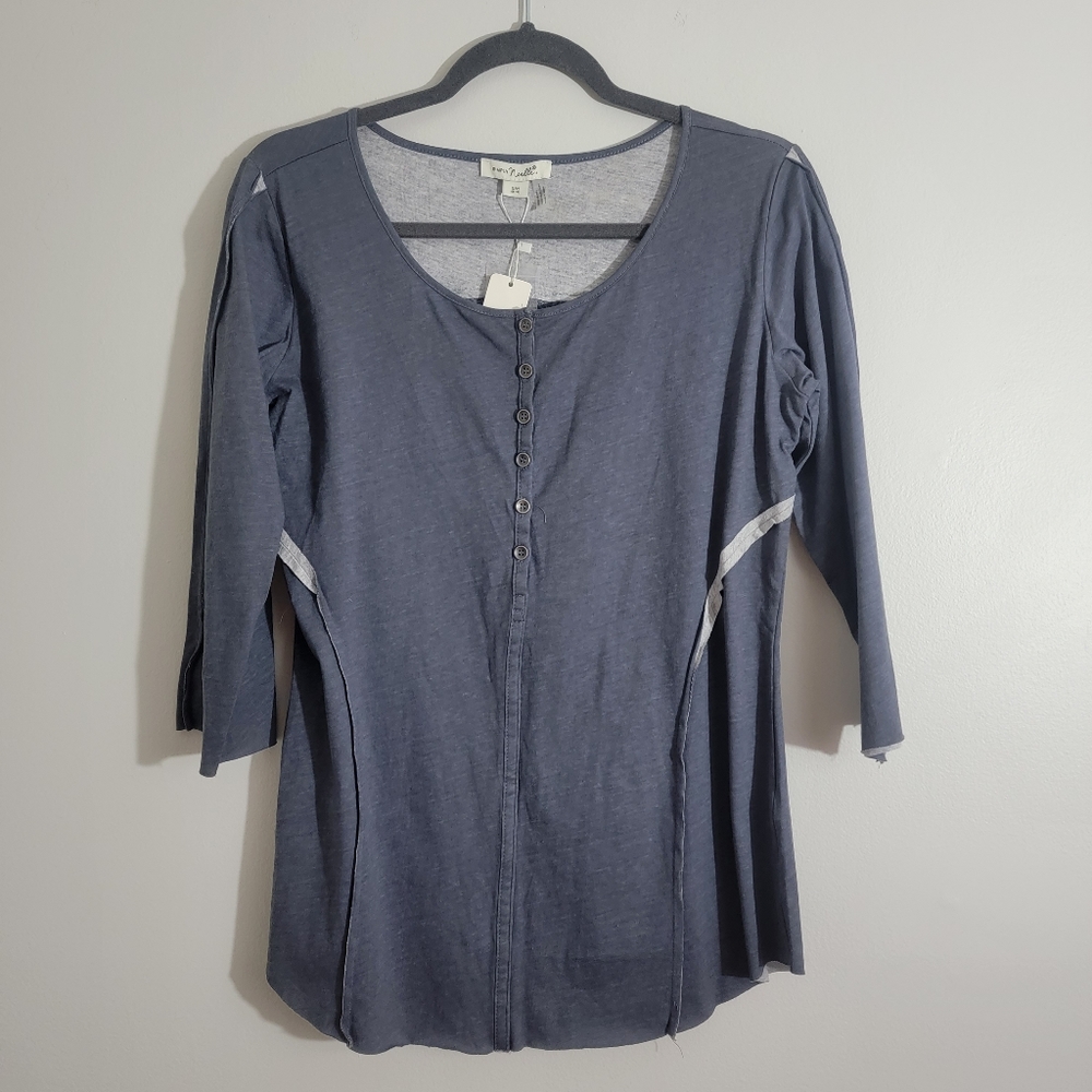 Simply Noelle Navy Tunic Top